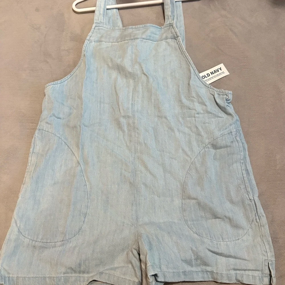 Old Navy Sky Blue Denim short jumpsuit Apparel